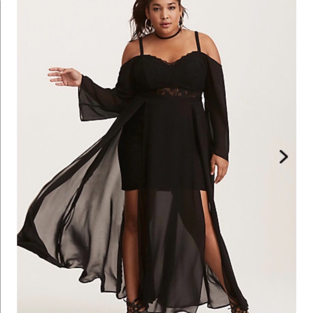 Black long special occasion dress